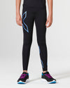 Core Girls Compression Tights - Black/Blue