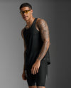 Light Speed Tech Singlet - Black/Black Reflective