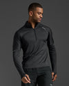 Aero 1/2 Zip - Black/Silver Reflective