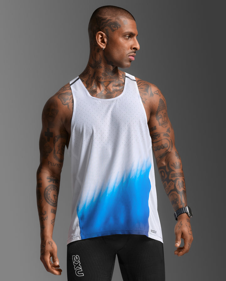 Blue Gradient/Black Reflective