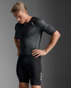 Core Sleeved Trisuit - Black/White