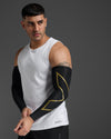 Force Compression Arm Guards - Black/Gold