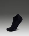 Vectr Cushion No Show Socks - Black/Titanium