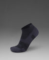 Vectr Light Cushion 1/4 Crew Compression Socks - Black/Titanium