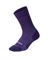 Vectr Cushion Crew Socks - Acai/White