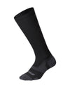 Vectr Light Cushion Full Length Compression Socks - Black/Titanium