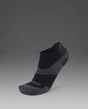 Vectr Ultralight 1/4 Crew Compression Socks - Black/Titanium