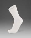 Vectr Reflective Crew Socks - White/Silver Reflective