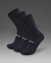 Crew Socks 3 Pack - Black/White