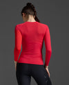 Core Compression Long Sleeve - Red/No Logo