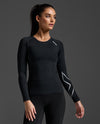 Core Compression Long Sleeve - Black/Silver