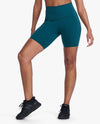 Form Stash Hi-Rise Bike Shorts - Deep Jade/Deep Jade