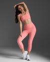 Form Soft Touch Hi-Rise Compression 3/4 Tights - Pink Glow/Pink Glow