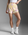 Aero Hi-Rise 4 Inch Shorts - Pixel Lemon/White Reflective