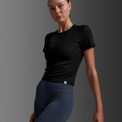 Fluid Modal Ribbed Crop Tee