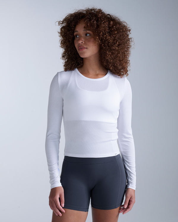Fluid Modal Ribbed Long Sleeve