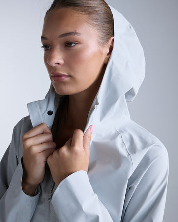 PEAKED HOOD AND SLEEVE CUFFS