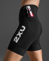 Aero Tri 7 Inch Shorts - Black/White